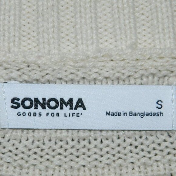 Women’s Cardigan Sweater Beige Size Small Sonoma Goods For Life see measurements - Picture 7 of 10